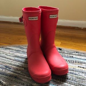 Hunter boots, size 8